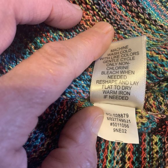 John Paul Richards Pullover Woman's Size Large Multicolored Sheer Sweater - Picture 12 of 12